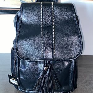Nollia Synthetic Leather And Polyester Backpack